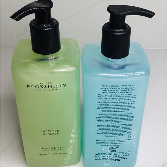 2 Hand Wash Pecksniff’s Sandalwood & Vetiver 16.9 oz Each New - Picture 3 of 5